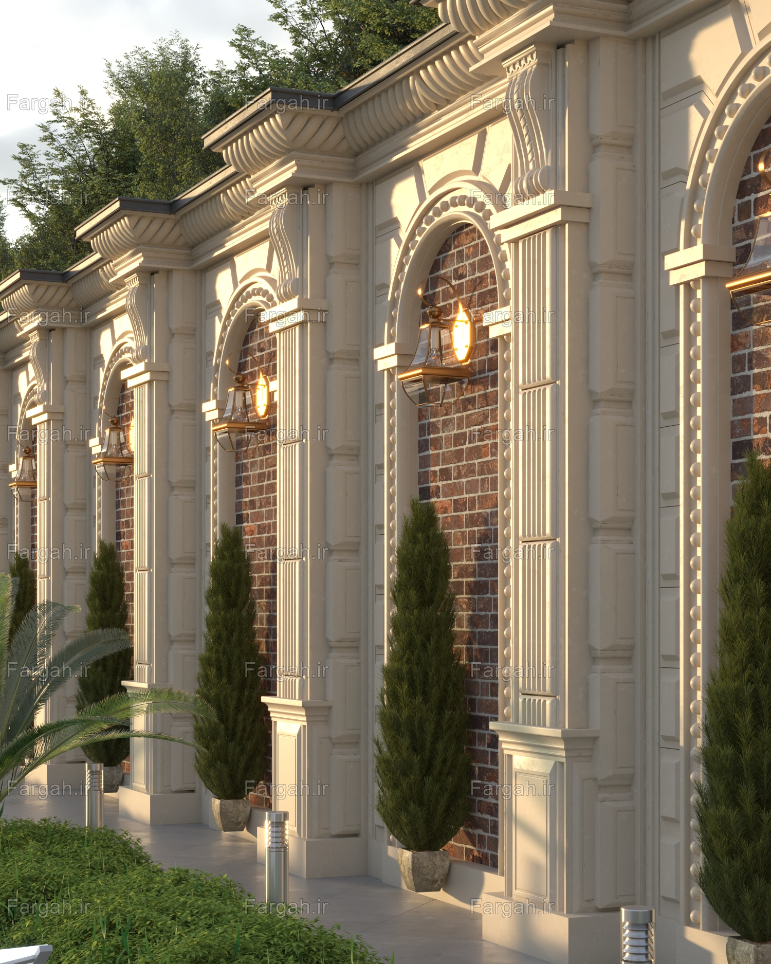 Facade design with Fargah products